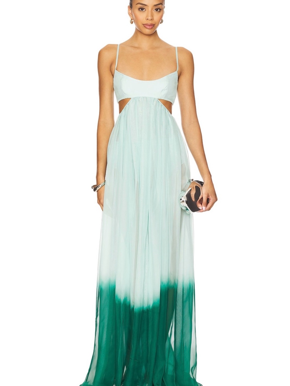 NWT Sau Lee Gia Dress Seafoam Ombre Maxi Dress